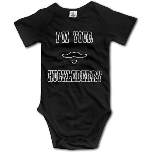 Pengshiliu I'm Your Huckleberry Doc Holliday Infant Toddler Climbing Bodysuit Short Sleeve Romper Jumpsuit Black