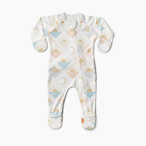 Goumi Kids x Babylist Grow With You Footie - Loose Fit - Celestial, 3-6 M