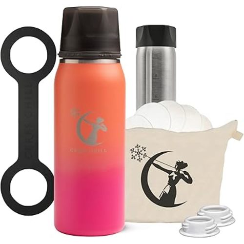 Free The Moms Starter Kit, Breastmilk Chiller Reusable Storage Container and Accessories by CERES CHILL | Keeps Milk Safe for up to 20 Hours | Connects w/Major Pumps (Dawn)