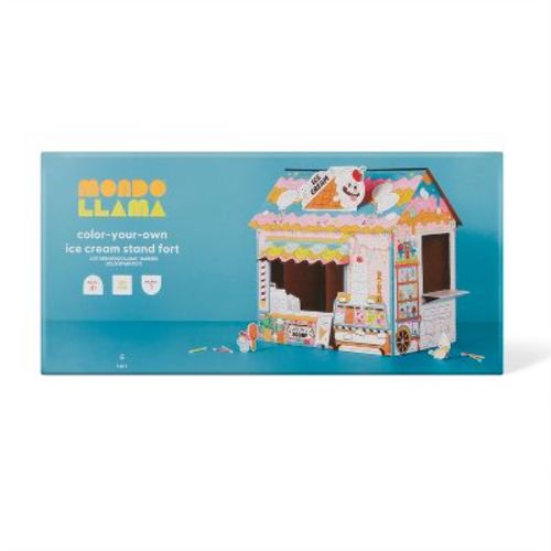 Color-Your-Own Ice Cream Shop Fort - Mondo Llama™