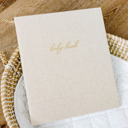 First Year Baby Memory Book - Sand