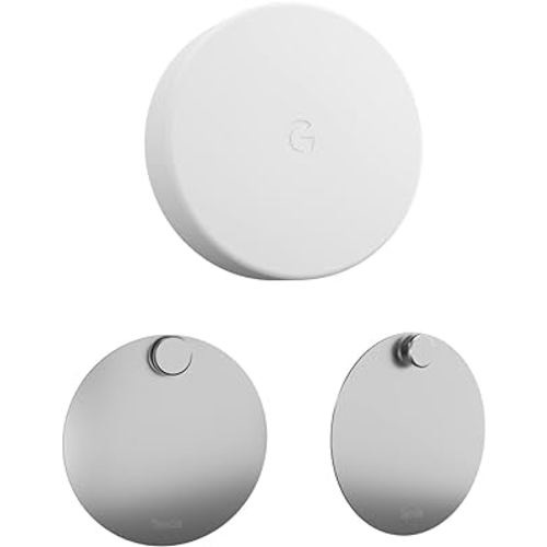 Wall Mount for Nest Temperature Sensor 2 Pack - No Hole Needed - Stainless Steel Bracket Plate for Google Nest Thermostat Sensor - Mount to Any Smooth and Dry Surface