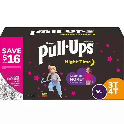 Pull-Ups Girls Potty Training Pants, 3T-4T, 96 Count
