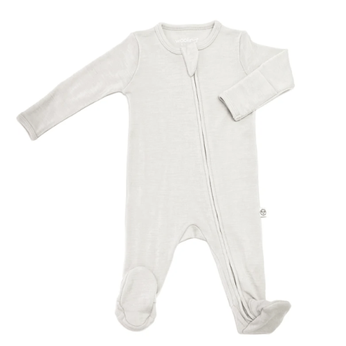 Footie Pajamas, Merino Wool, Oat