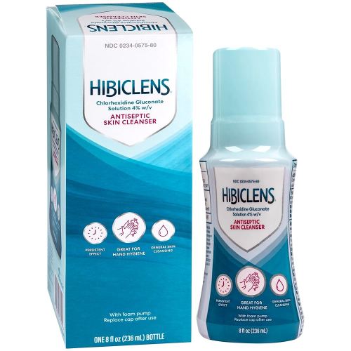 Hibiclens – Antimicrobial and Antiseptic Soap and Skin Cleanser – 8 oz with Foaming Pump – for Home and Hospital – 4% CHG