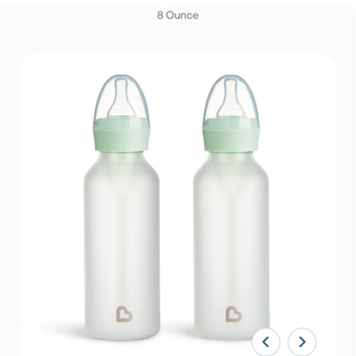 Bond® Silicone Glass Bottle 8oz, 2pk | Munchkin