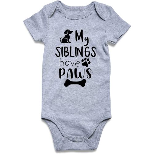 Funnycokid Baby Boys Girls Bodysuit Funny Newborn Romper Short Sleeve Infant Neutral Outfits 0-12 Months