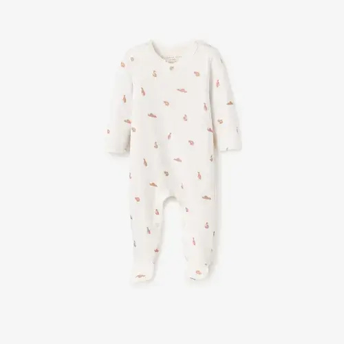 Fox Printed Organic Cotton Jumpsuit Size 3-6M