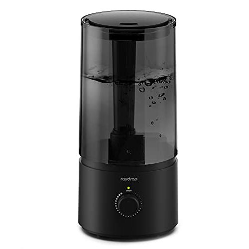 Humidifiers for Bedroom, raydrop Cool Mist Humidifiers for Babies, 1.70L Quiet Ultrasonic Humidifier, Space-Saving, Filterless, Auto Shut Off - (0.45 Gallon, US 110V)