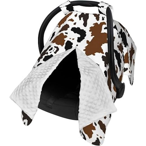 Cow Print Skin Baby Stuff Car Seat Canopy Cover Multi Use Nursing Cover for Newborn Carseat Canopy Mom Nursing Breastfeeding Covers Newborn Shower Gift