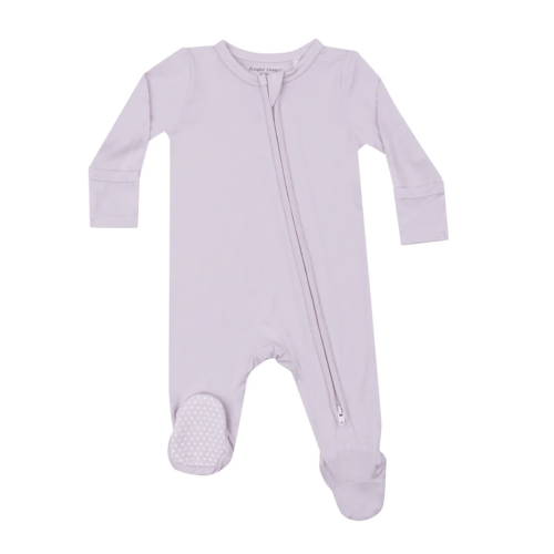 2 Way Zipper Footie - Solid - Basic Orchid Hush