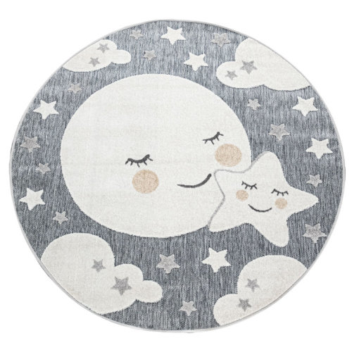 Cuddly Moon And Stars Rug