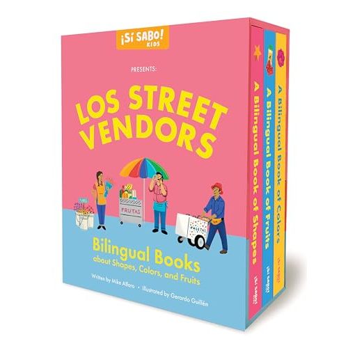 Los Street Vendors: Bilingual Book Set about Shapes, Colors, and Fruits (Sí Sabo Kids)