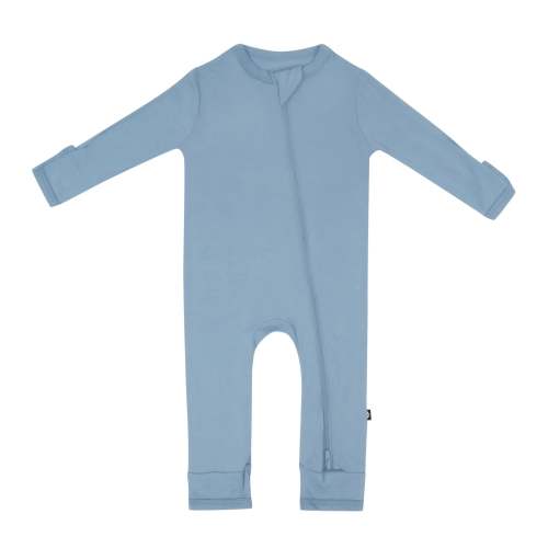 Zippered Romper in Slate | Romper Pajamas | Kyte Baby