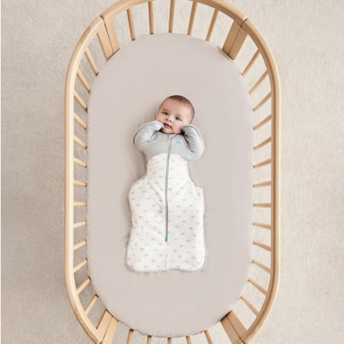 Swaddle Up™ 1.5 TOG Cotton White Mini Cloud