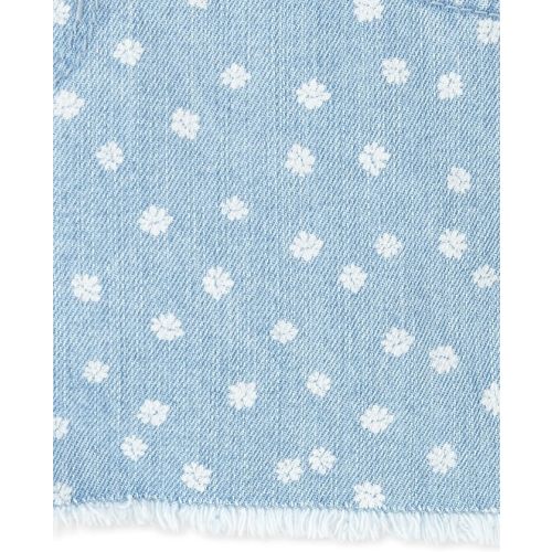The Children's Place baby-girls And Toddler Girls Denim Shortalls - 9-12 Months - Simply White