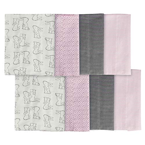 Gerber Unisex-Baby 8-Pack Cotton Flannel Burp Cloths