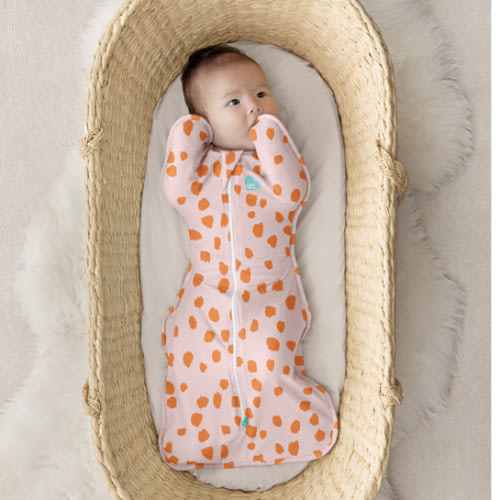 Swaddle Up™ 1.0 TOG | Light Pink Jumbo Animal | Small