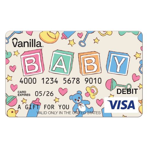 $100 Vanilla® Visa® Baby Blocks eGift Card (plus $5.44 Purchase Fee)