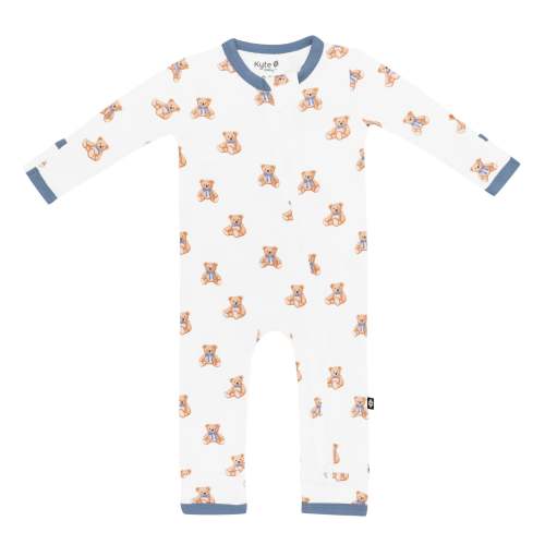 Zippered Romper in Teddy Bear