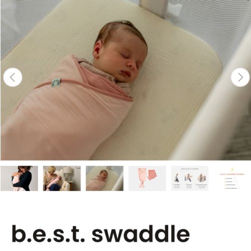b.e.s.t. swaddle - Ballerina Pink