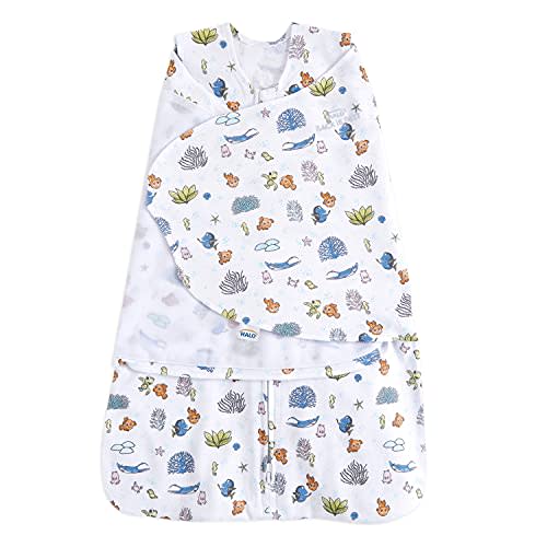 HALO Disney Baby 100% Cotton Sleepsack Swaddle, 3-Way Adjustable Wearable Blanket, TOG 1.5