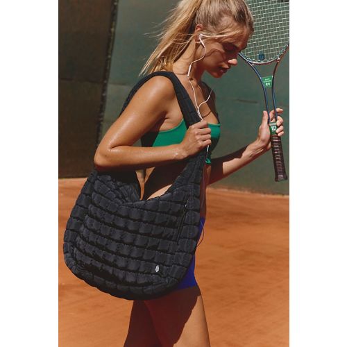 Quilted Carryall Bag - green