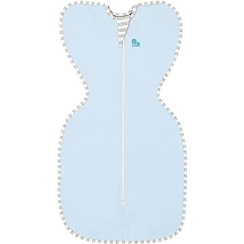 Love To Dream Swaddle UP, Blue, Medium, 13-18.5 lbs., Dramatically better sleep, Allow baby to sleep in their preferred arms up position for self-soothing, snug fit calms startle reflex