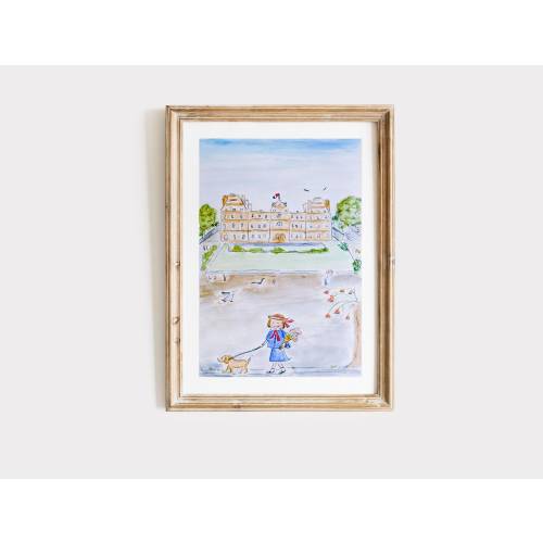 Madeline 5x7" and 6x8" art print | Madeline art print