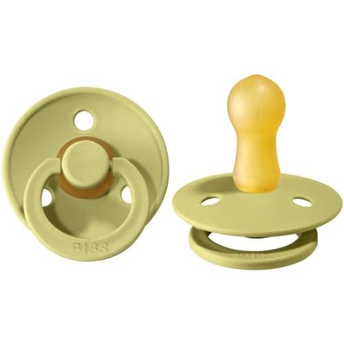 BIBS Pacifiers | Natural Rubber Baby Pacifier Combo | Set of 2 BPA-Free Soothers
