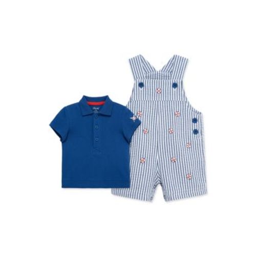 Baby Boys Baseball Shortall Set