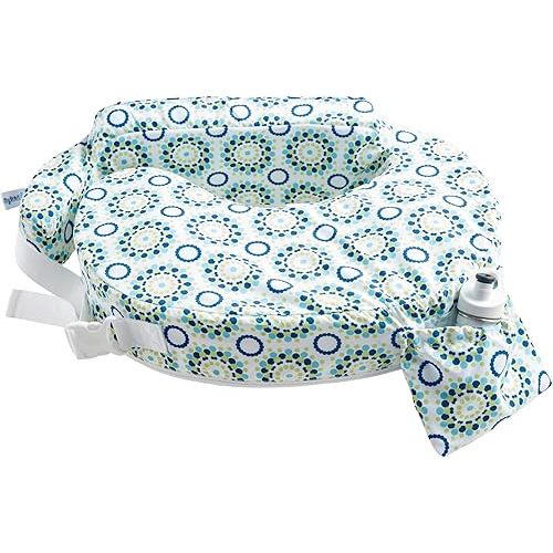 My Brest Friend Original Nursing Pillow Enhanced Ergonomics Essential Breastfeeding Pillow Support For Mom & Baby W/ Convenient Side Pocket, Double Straps & Slipcover, Sparkles
