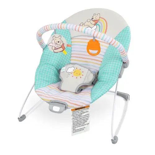Bright Starts Winnie The Pooh Hunny Hues Vibrating Bouncer | Baby Bunting AU