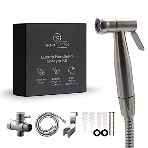 Bidet Sprayer for Toilet, Cloth Diaper Washer for Bathrooms – Handheld Bidet Toilet Sprayer - Easy 10-Minute Installation