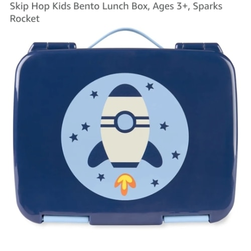 Amazon.com: Skip Hop Kids Bento Lunch Box, Ages 3+, Sparks Rocket : Home & Kitchen