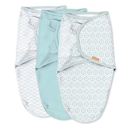 SwaddleMe Original Swaddle - Size Small/Medium, 0-3 Months, 3-Pack (Dino)