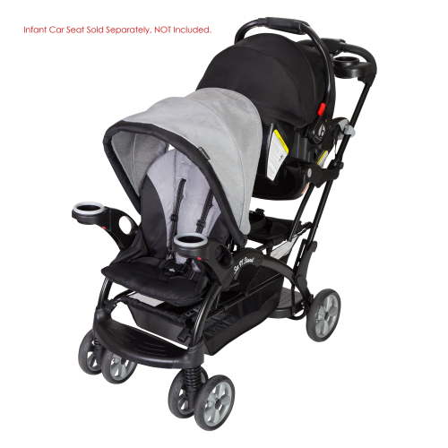 Baby Trend Sit N' Stand Ultra Stroller, Morning Mist Grey