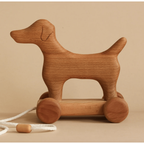 Handmade Wooden Dog Pull Toy– Odin Parker