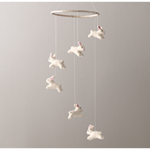 Wool Felt Bunny Mobile | RH Baby & Child