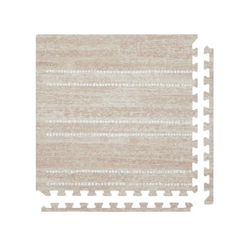 Baby Play Mat – 4x8 Toast Aspen – Set of 8 Tiles – Cushioned EVA Foam Play Mat for Floor, Soft Interlocking Baby Crawling Mats for Hard Floors