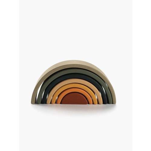 Wooden Mini Rainbow Stacker, Jungle