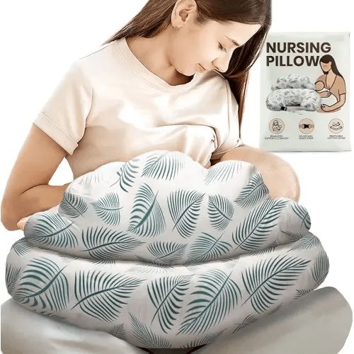 PILLANI Nursing Pillow for Breastfeeding, Breast Feeding Must Haves, Baby Pillow, Breast Feeding Pillow for Mom & Baby, Removable Cotton Cover, Adjustable Waist Strap, Breastfeeding Essentials Newborn