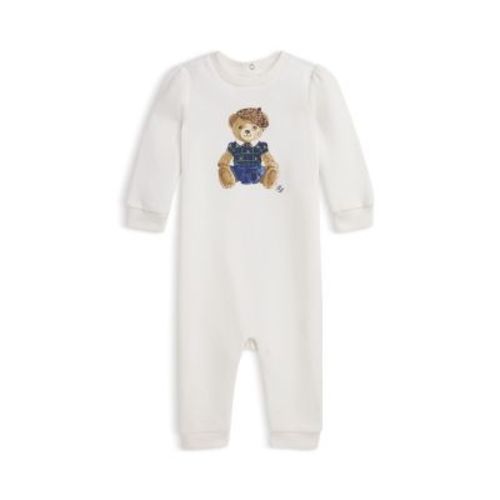 Polo Girls' Polo Bear Fleece Coverall - Baby