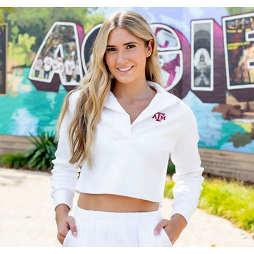 Texas A&M Infant Micro Stripe Polo
