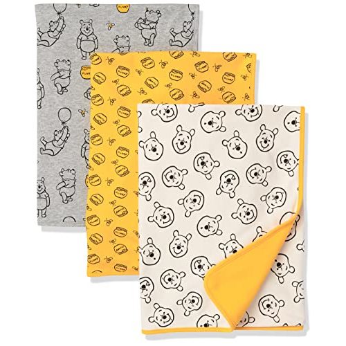 Amazon Essentials Disney | Marvel | Star Wars Unisex Babies' Swaddle Blankets, Pack of 3