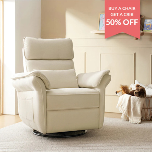 Cuddle Nursery Power Glider - NurseryNook By HULALA HOME - White