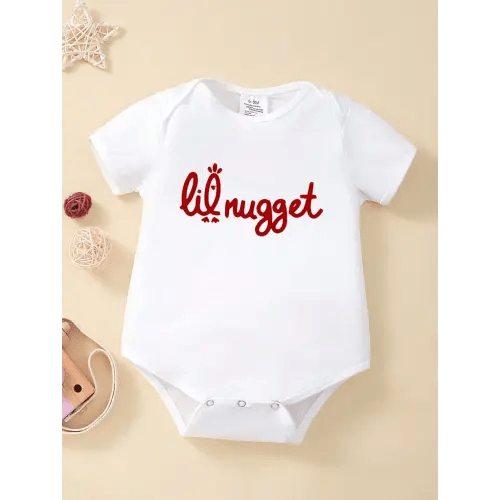 Baby Boy Letter Printed Short Sleeve Casual Bodysuit For Summer | SHEIN USA