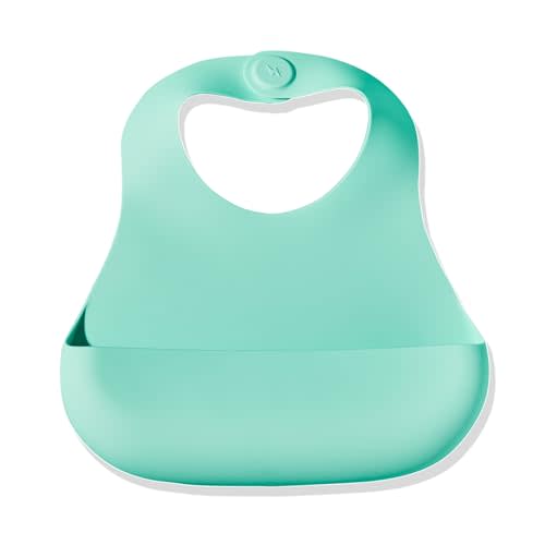 Magnetic Silicone Baby Bib – Waterproof, Dishwasher Safe, BPA Free Food-Grade, Feeding Bib for Infants and Toddlers