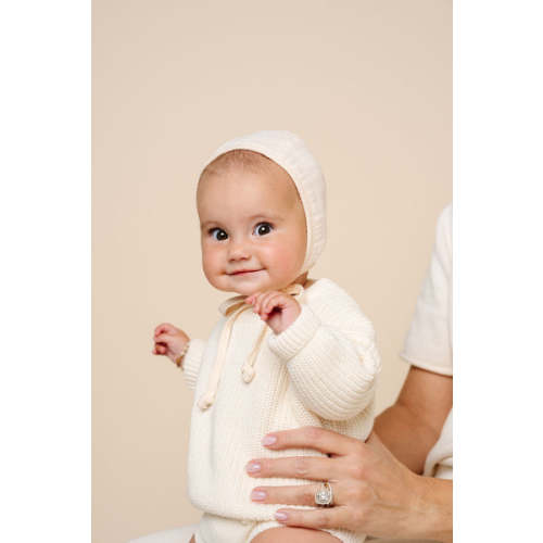 Knit Bonnet - Ivory