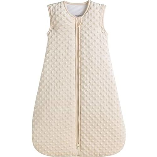 BABYINABAG Very Warm 2.5 Tog Quilted Winter Model Baby Sleep Bag or Sack, Plush Minky Dot for Infants and Toddlers (Small (3-11 mos))
